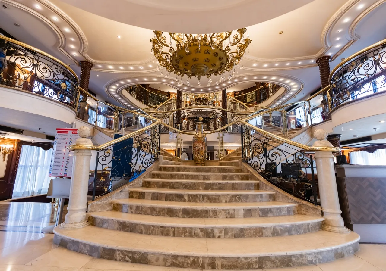 Lobby of the MS Monica Nile Cruise Nile cruise